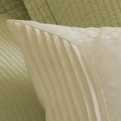 Sentimental Embroideries<Taylor Linens Be Our Guest – White Linen Bolster Pillow