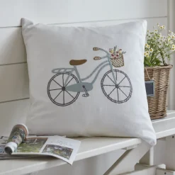 Seaside | Camps & Cottages<Taylor Linens Beach Bicycle – Porch Pillow