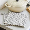 Pot Holders<Taylor Linens Bergen Stripe Black Pot Holders