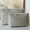 Cosmetic Bags<Taylor Linens Bergen Stripe Indigo Cosmetic Bag