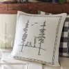 Camps & Cottages<Taylor Linens Campfire – Embroidered Linen Porch Pillow