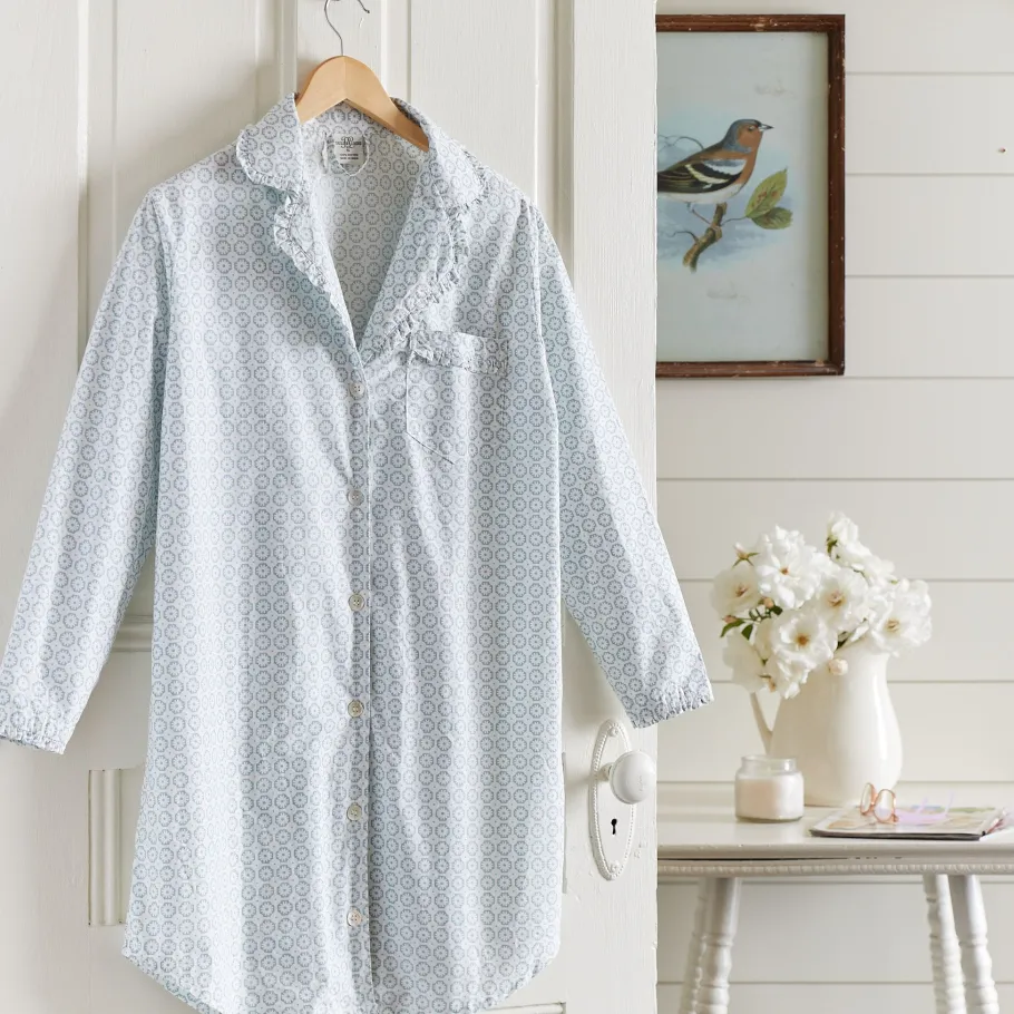 Nightshirts<Taylor Linens Carolina Blue Nightshirt