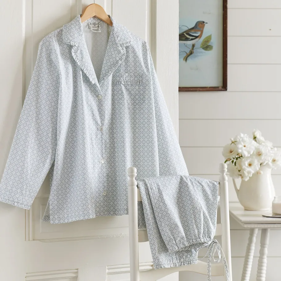 Pajamas<Taylor Linens Carolina Blue Pajama Set