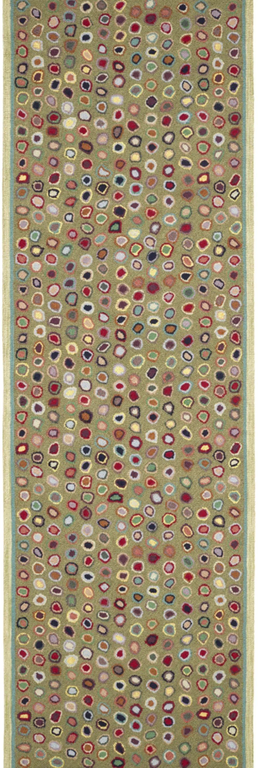 Rugs<Taylor Linens Cat’s Paw Sage Hand Micro Hooked Wool Rug