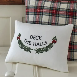 Winter Embroideries<Taylor Linens Deck the Halls – Boudoir Pillow
