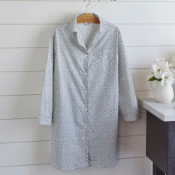 Nightshirts<Taylor Linens Dotted Vine Nightshirt