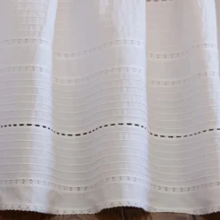 Bed Skirts<Taylor Linens Elisa Egg-Shell White Bed Skirt