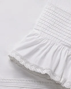 Sheet Sets<Taylor Linens Elisa Egg-Shell White Sheet Set