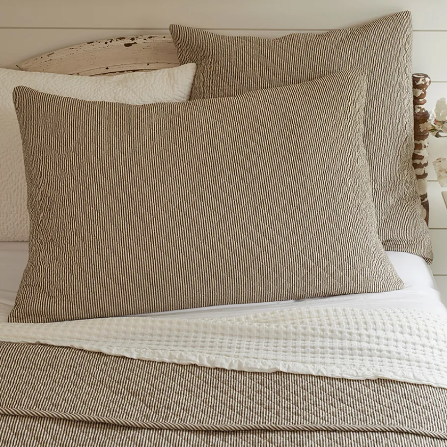 Shams<Taylor Linens Farmhouse Quilted Sham