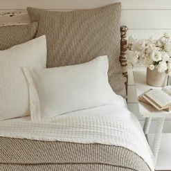 Shams<Taylor Linens Farmhouse Quilted Sham