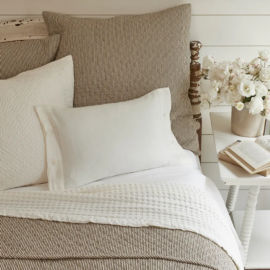 Shams<Taylor Linens Farmhouse Quilted Sham