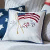 Americana Embroideries<Taylor Linens God Bless America Porch Pillow