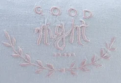 Sentimental Embroideries<Taylor Linens Good Morning Good Night Petal Pillow