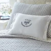 Sentimental Embroideries<Taylor Linens Good Night Black Pillow