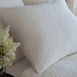 Shams<Taylor Linens Grace Cream Sham