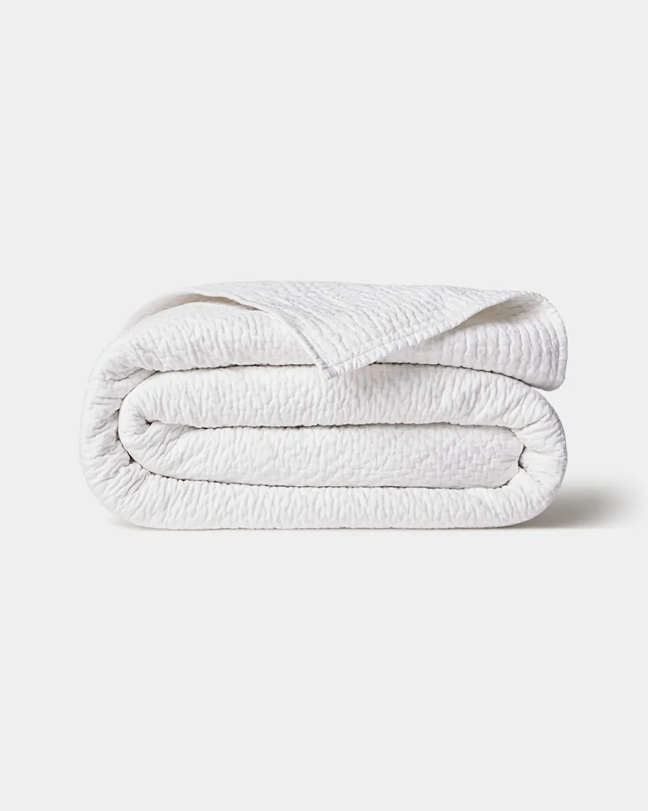 Quilts & Matelasses<Taylor Linens Grace Egg-Shell White Quilt