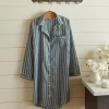Nightshirts<Taylor Linens Hayslip Indigo Nightshirt