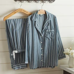 Pajamas<Taylor Linens Hayslip Indigo Pajama Set