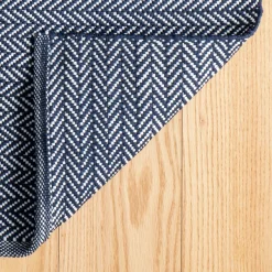 Rugs<Taylor Linens Herringbone Indigo/White Handwoven Indoor/Outdoor Rug