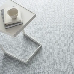 Rugs<Taylor Linens Herringbone Light Blue/Ivory Handwoven Indoor/Outdoor Rug