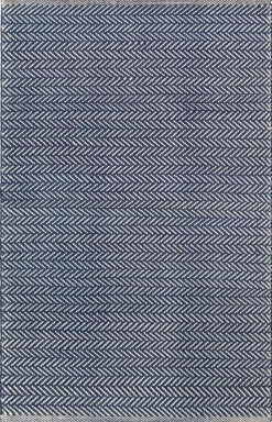 Rugs<Taylor Linens Herringbone Navy/Ivory Handwoven Indoor/Outdoor Rug