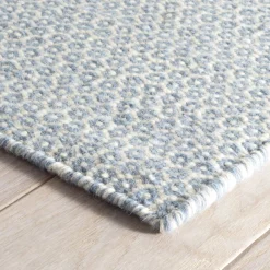 Rugs<Taylor Linens Honeycomb French Blue/Ivory Handwoven Wool Rug