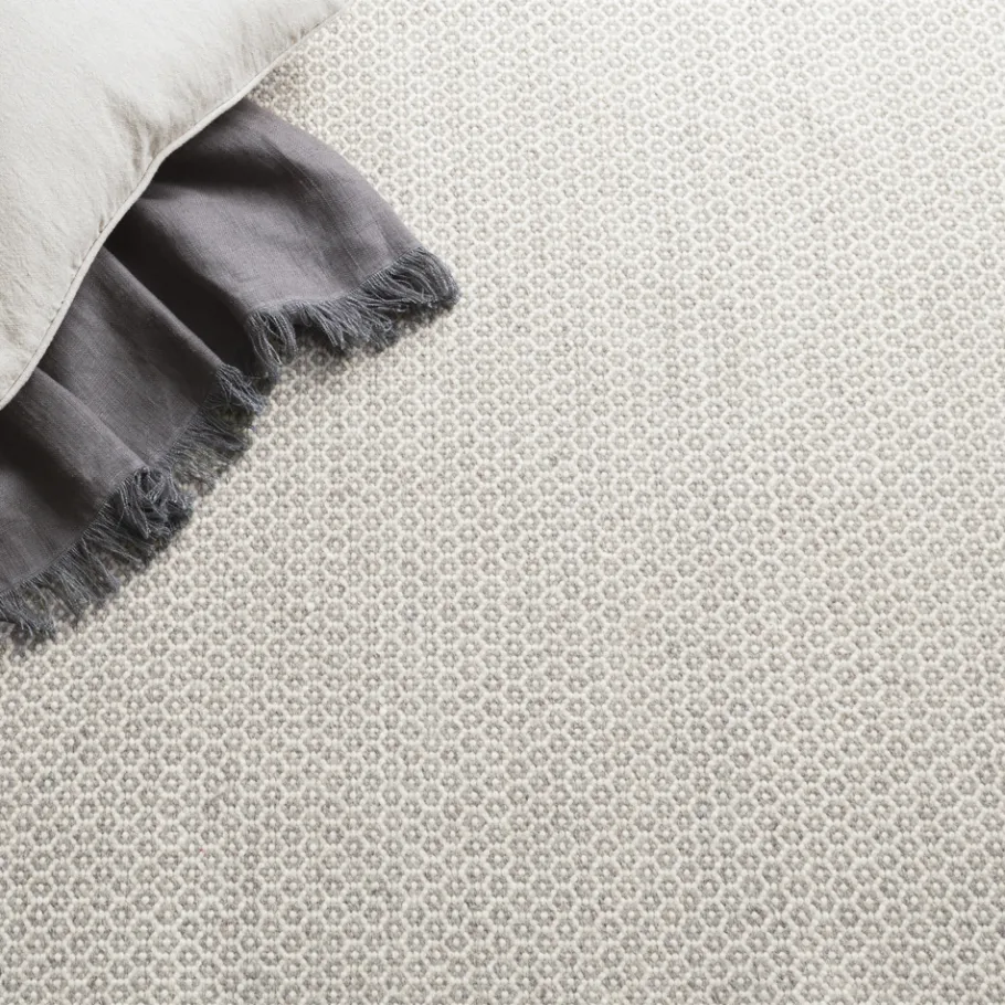 Rugs<Taylor Linens Honeycomb Ivory/Grey Handwoven Wool Rug