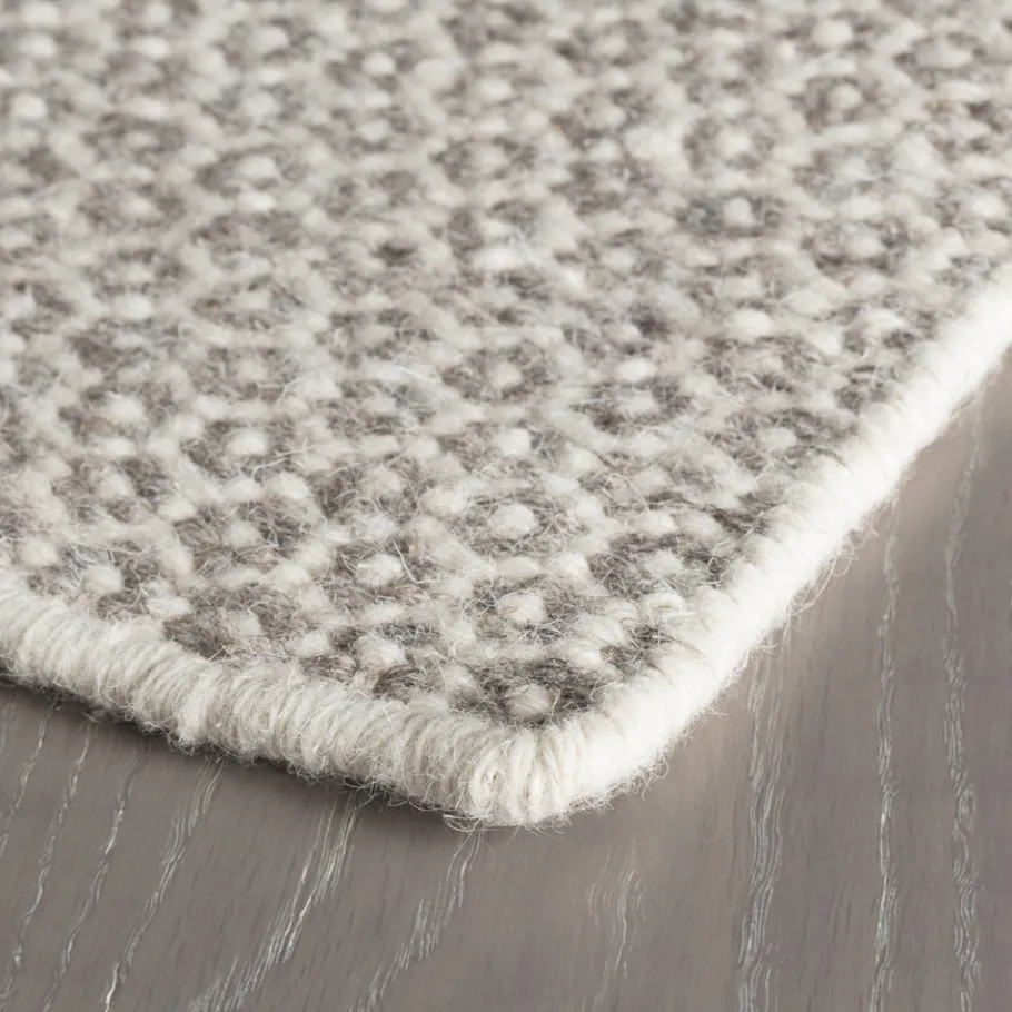 Rugs<Taylor Linens Honeycomb Ivory/Grey Handwoven Wool Rug