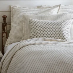 Quilts & Matelasses<Taylor Linens Hudson Charcoal Stripe Matelasse