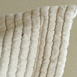 Shams<Taylor Linens Hudson Charcoal Stripe Sham