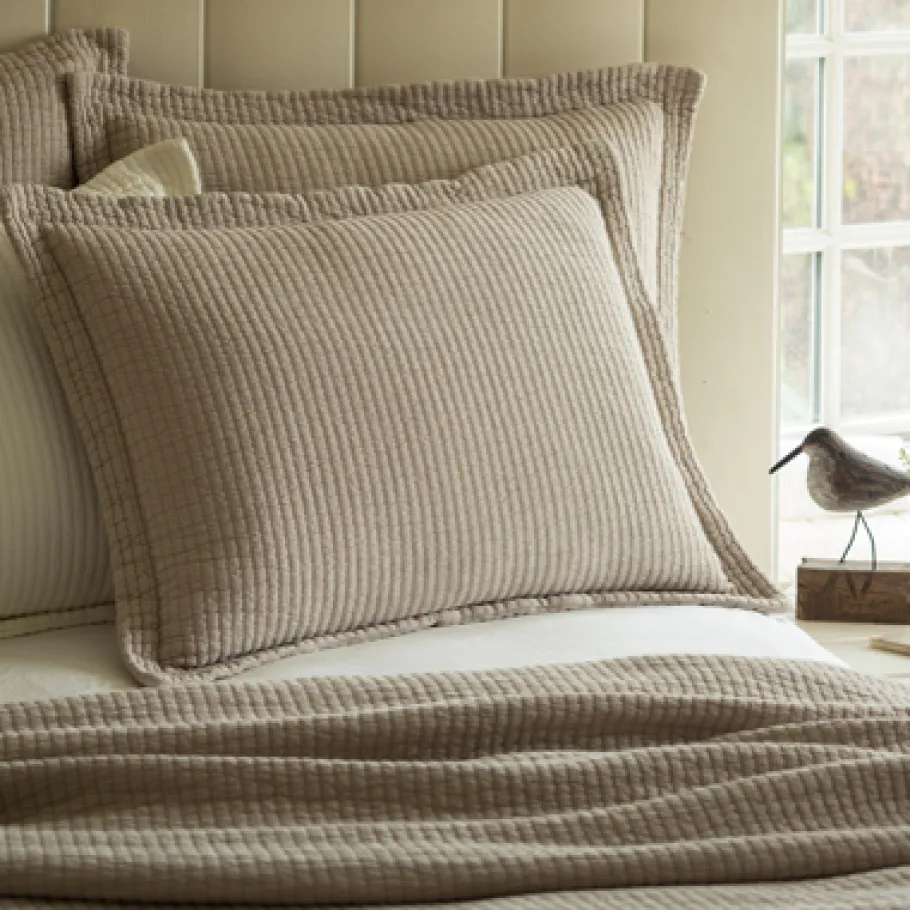 Shams<Taylor Linens Hudson Natural Sham
