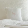 Sentimental Embroideries<Taylor Linens Hugs Pink Embroidered Toss Pillow