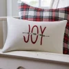 Winter Embroideries<Taylor Linens Joy to the World Christmas Pillow