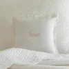 Sentimental Embroideries<Taylor Linens Kisses Pink Embroidered Toss Pillow