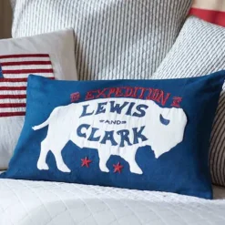 Americana Embroideries<Taylor Linens Lewis and Clark Pillow
