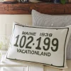 Camps & Cottages<Taylor Linens Maine License Plate Pillow