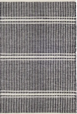 Rugs<Taylor Linens Malta Black/Ivory Handwoven Wool Rug