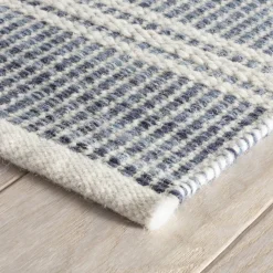 Rugs<Taylor Linens Malta Blue Handwoven Wool Rug