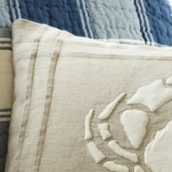 Seaside | Camps & Cottages<Taylor Linens Natural Linen Crab Pillow