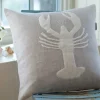 Camps & Cottages | Seaside<Taylor Linens Natural Linen Lobster Pillow