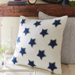 Americana Embroideries<Taylor Linens Navy Stars