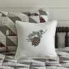 Winter Embroideries<Taylor Linens Pine Cone Pillow