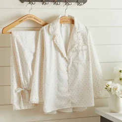 Pajamas<Taylor Linens Polka Dot Pajama Set – Petal