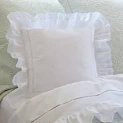 Sentimental Embroideries<Taylor Linens Prairie Crochet Embroidered Toss Pillow