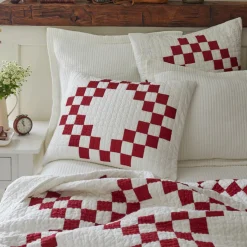 Quilts & Matelasses | Throws<Taylor Linens Red Irish Chain Quilt