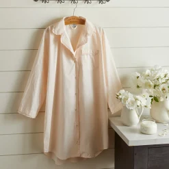 Nightshirts<Taylor Linens Ruffled Nightshirt – Petal