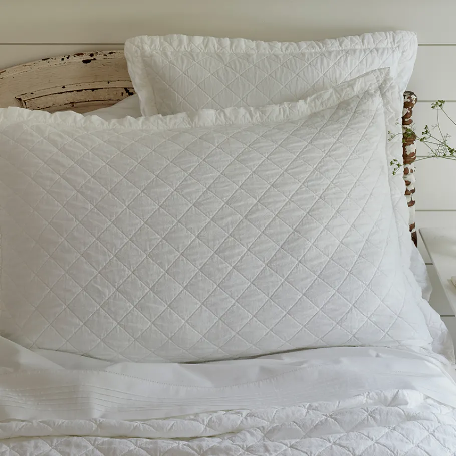 Shams<Taylor Linens Salt River White Sham