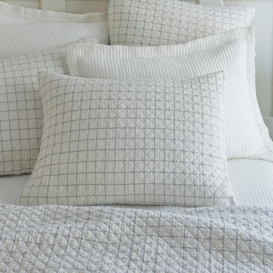 Shams<Taylor Linens Schoolhouse Black Quilted Sham