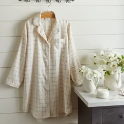 Nightshirts<Taylor Linens Schoolhouse Red Nightshirt