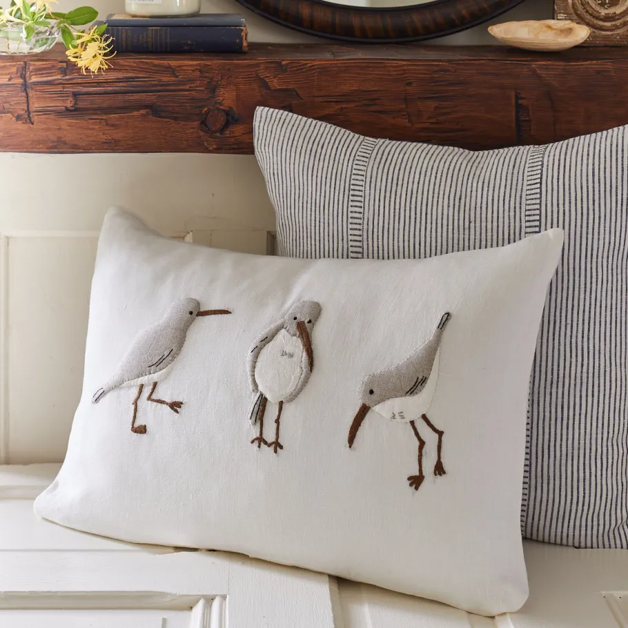 Seaside | Camps & Cottages<Taylor Linens Shorebirds Pillow